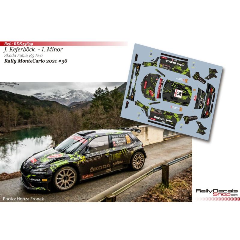 Johannes Keferböck - Skoda Fabia R5 Evo - Rally MonteCarlo 2021