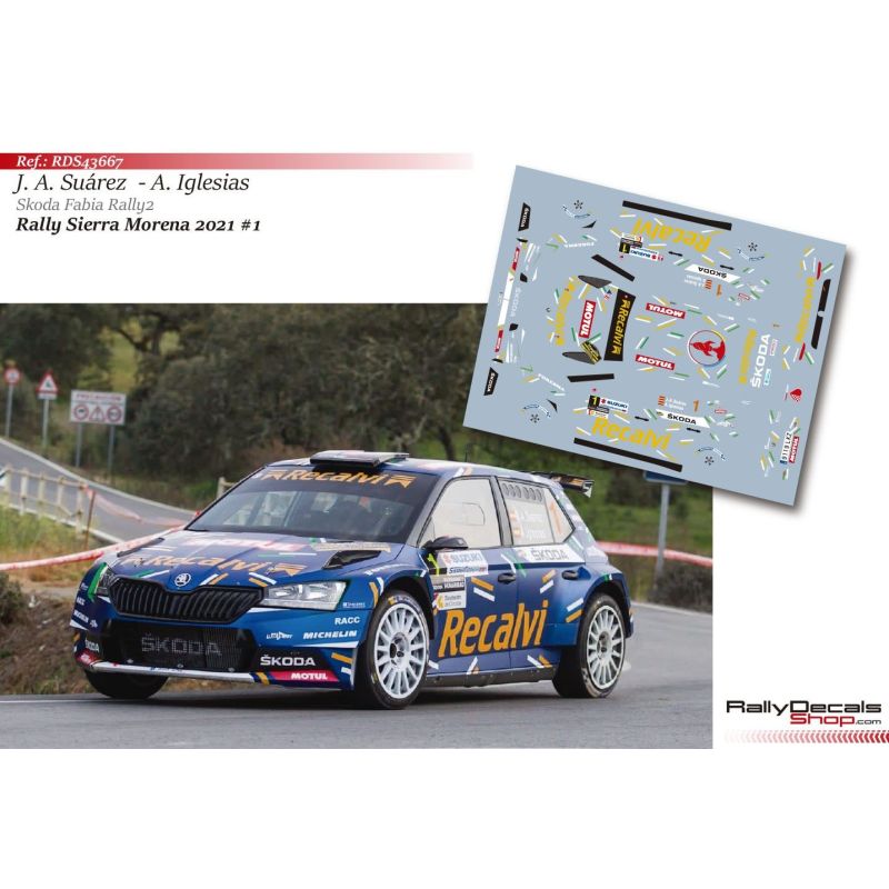 José Antonio Suárez - Skoda Fabia Evo Rally 2 - Rally Sierra Morena 2021