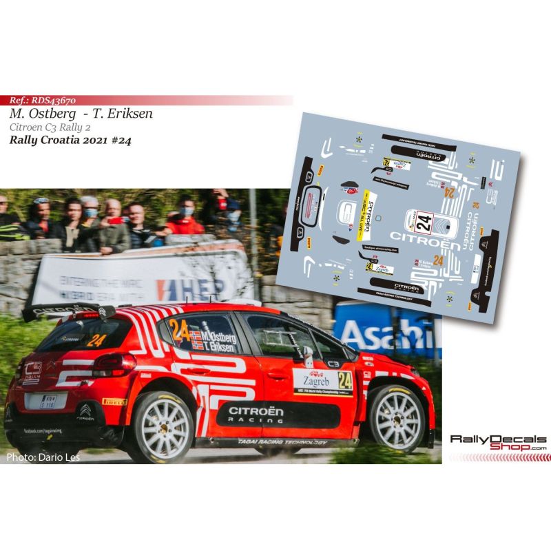 Mads Ostberg - Citroen C3 Rally 2 - Rally Croatia 2021
