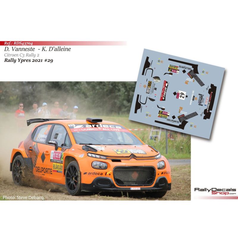 Davy Vanneste - Citroen C3 Rally 2 - Rally Ypres 2021