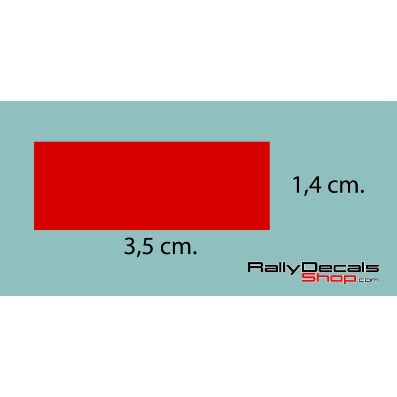 Metallic Red Decal