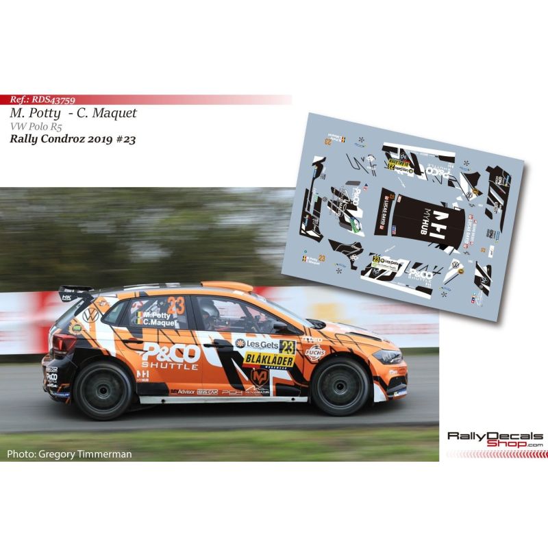 Maxime Potty - VW Polo R5 - Rally Condroz 2019