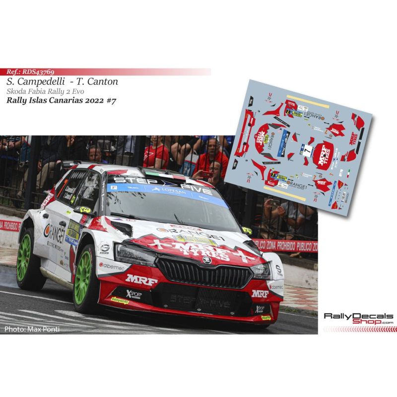 Simone Campedelli - Skoda Fabia Rally 2 Evo - Rally Islas Canarias 2022