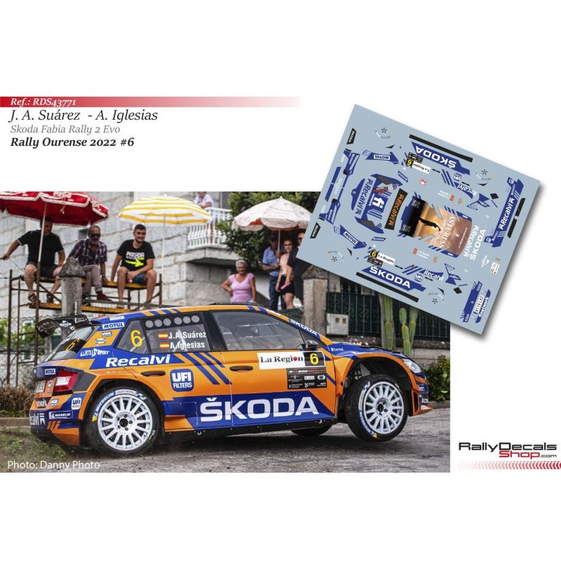 José Antonio Suárez - Skoda Fabia Rally 2 Evo - Rally Ourense 2022