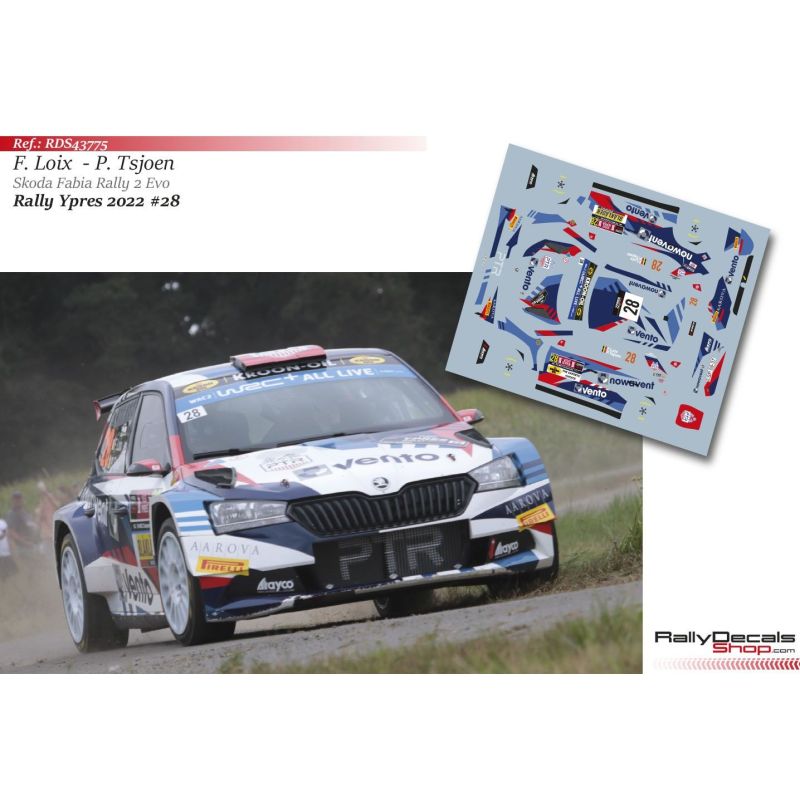 Freddy Loix - Skoda Fabia Rally 2 Evo - Rally Ypres 2022