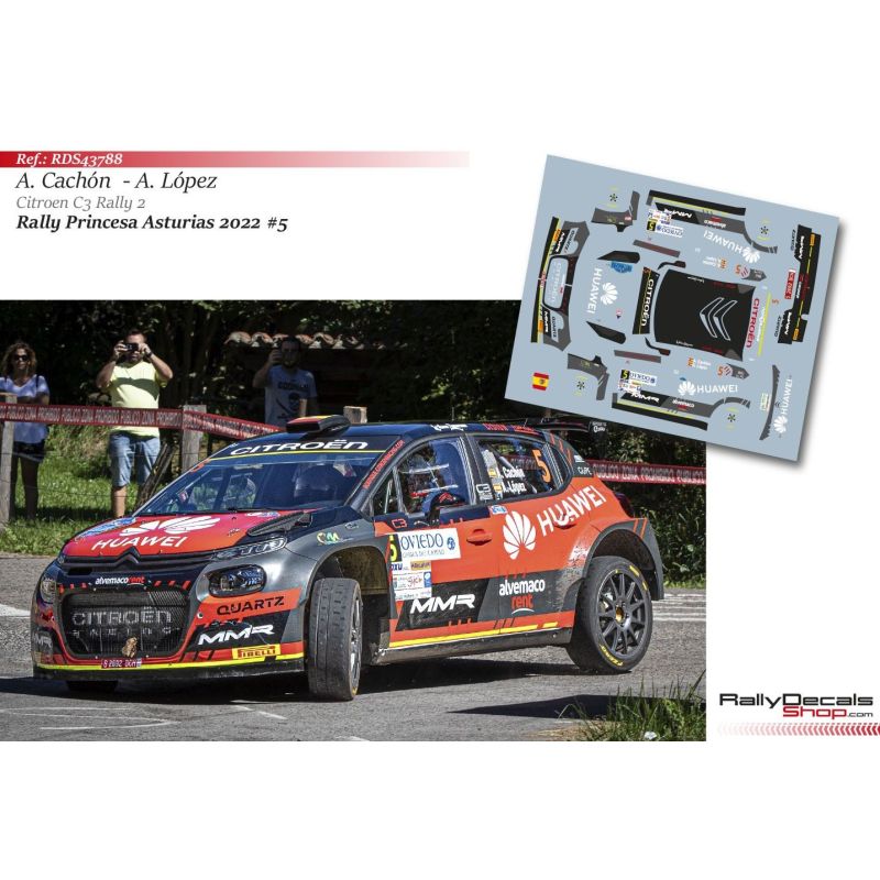 Alejandro Cachón - Citroen C3 Rally 2 - Rally Princesa de Asturias 2022