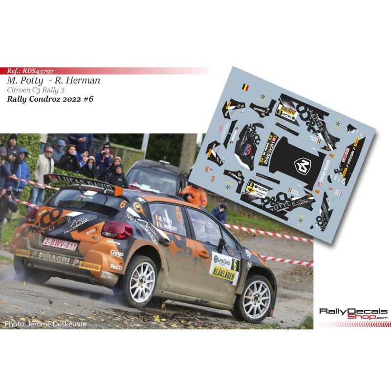 Maxime Potty - Citroen C3 Rally 2 - Rally Condroz 2022