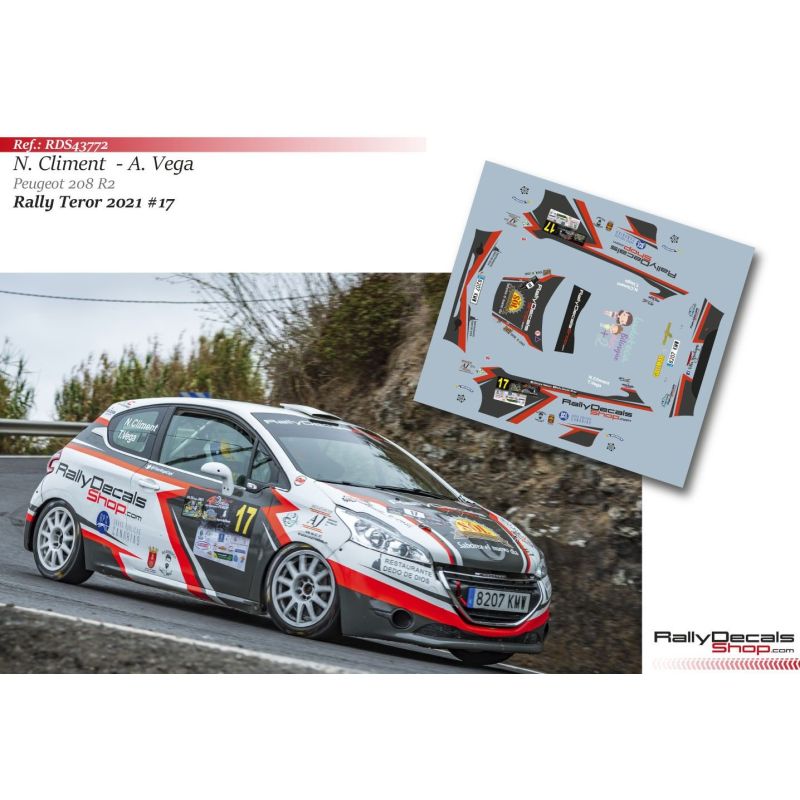 Nelson Climent - Peugeot 208 R2 - Rally Teror 2021