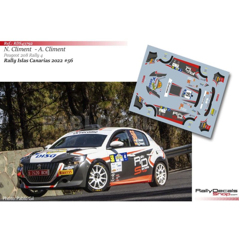 Nelson Climent - Peugeot 208 Rally4 - Rally Islas Canarias 2022