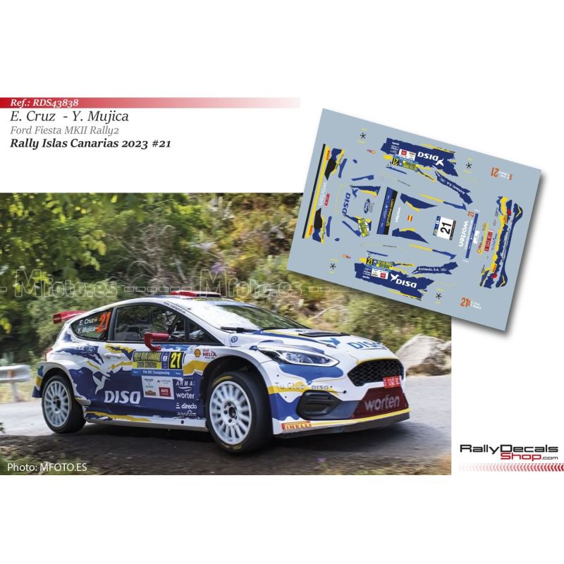 Enrique Cruz - Ford Fiesta MKII Rally2 - Rally Islas Canarias 2023