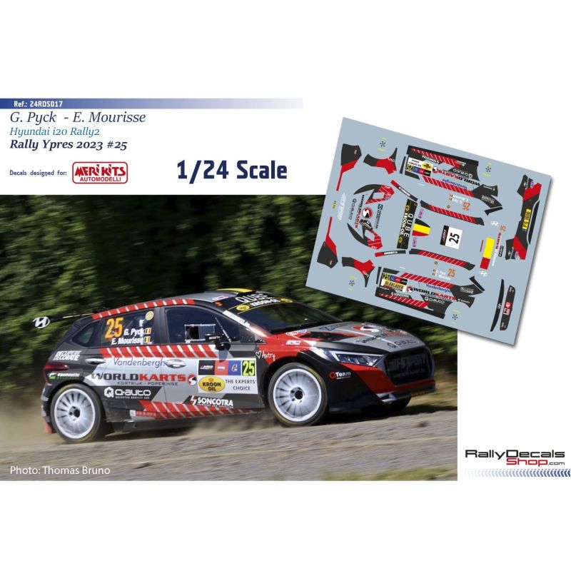 Gilles Pyck - Hyundai i20 Rally 2 - Rally Ypres 2023