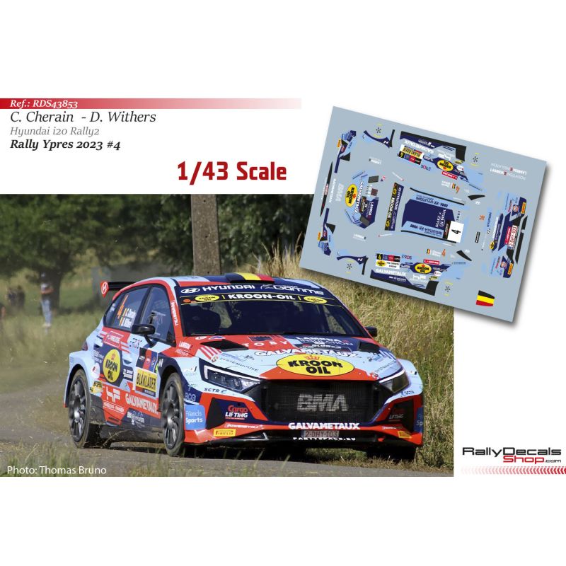 Cédric Cherain - Hyundai i20 Rally 2 - Rally Ypres 2023