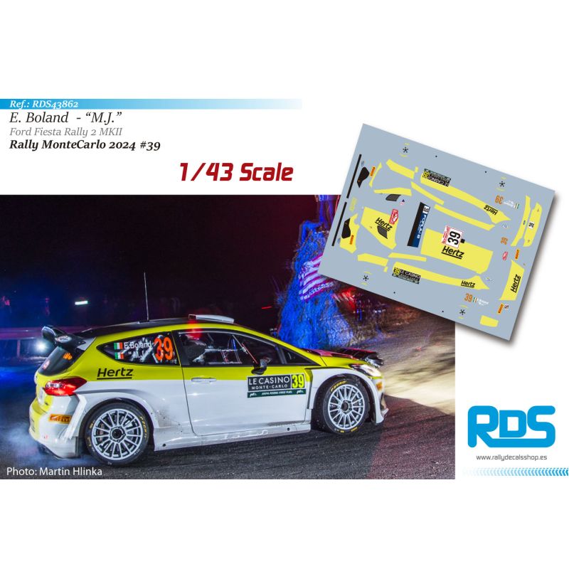 Eamonn Boland - Ford Fiesta Rally 2 MKII - Rally MonteCarlo 2024