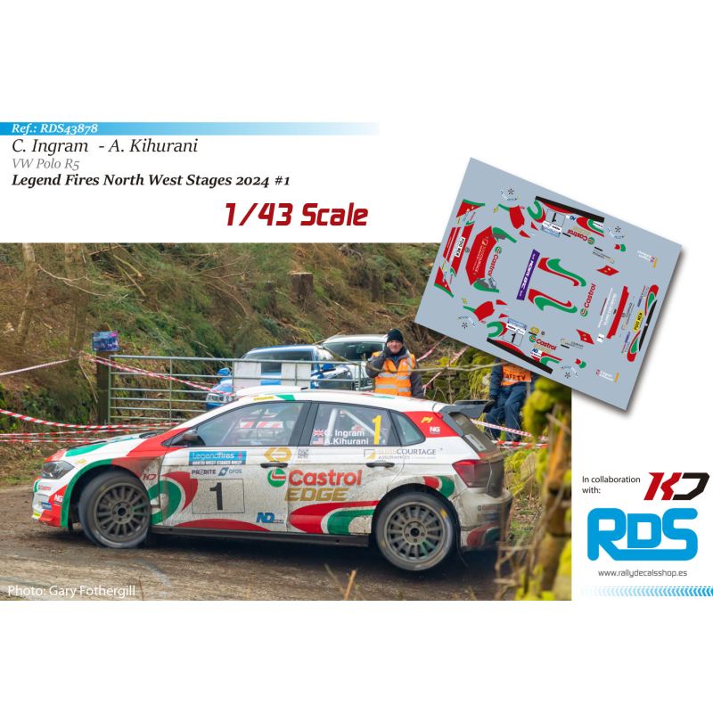 Chris Ingram - VW Polo R5 - Legend Fires North West Stages 2024