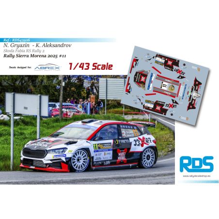 Nikolay Gryazin - Skoda Fabia RS Rally 2 - Rally Sierra Morena 2025