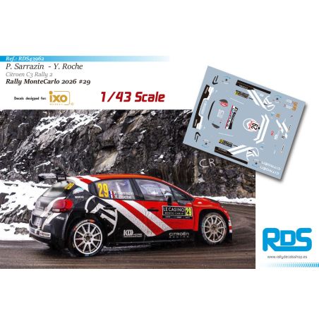 Pablo Sarrazin - Citroen C3 Rally2 - Rally MonteCarlo 2026