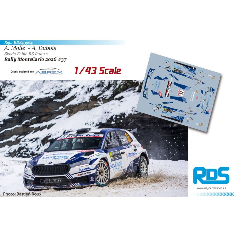 Amaury Molle - Skoda Fabia RS Rally2 - Rally MonteCarlo 2026