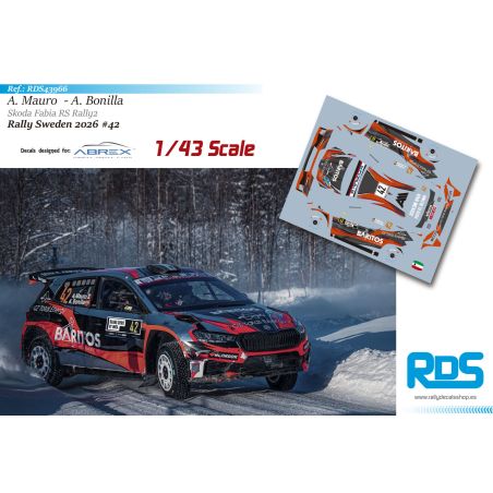 Alejandro Mauro - Skoda Fabia RS Rally2 - Rally Sweden 2026