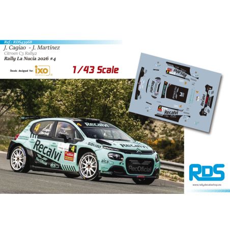 Jorge Cagiao - Citroen C3 Rally2 - Rally La Nucía 2026