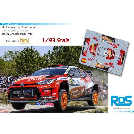 Alejandro Cachón - Toyota Yaris GR Rally2 - Rally Croacia 2026