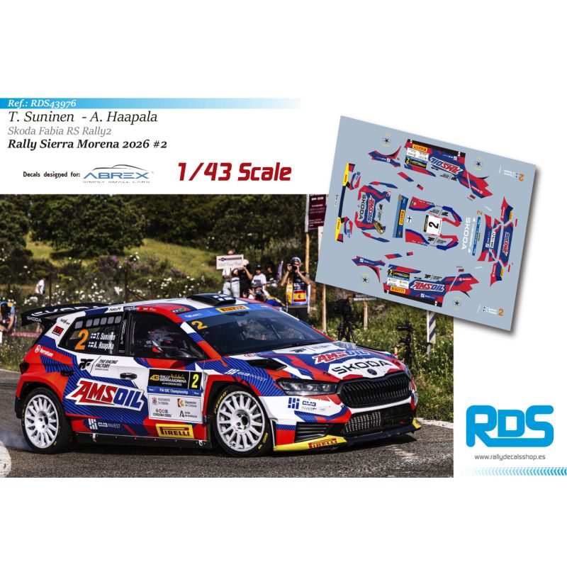 Teemu Suninen - Skoda Fabia RS Rally2 - Rally Sierra Morena 2026