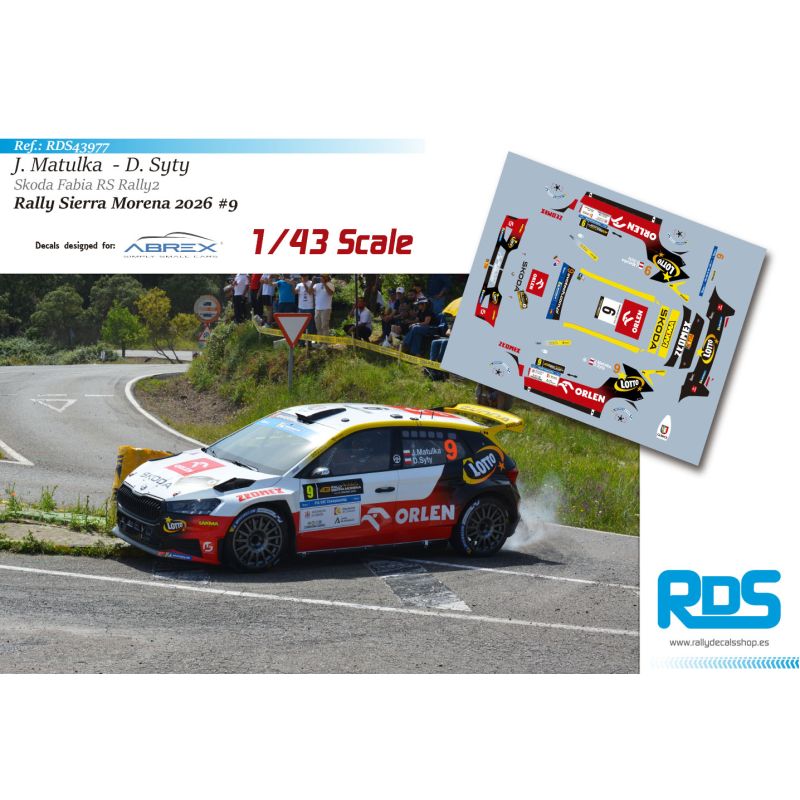 Jakub Matulka - Skoda Fabia RS Rally2 - Rally Sierra Morena 2026