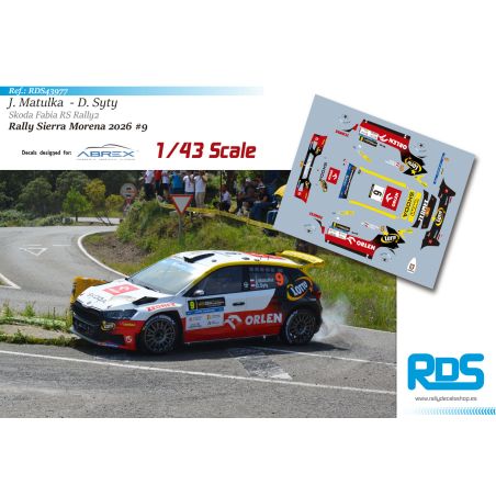 Jakub Matulka - Skoda Fabia RS Rally2 - Rally Sierra Morena 2026