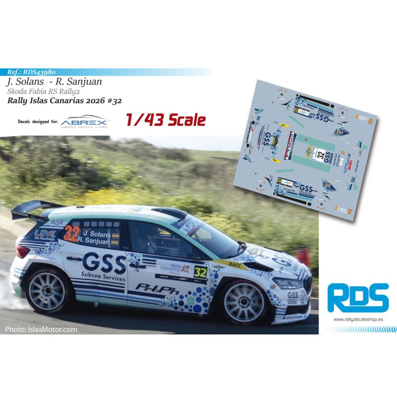 Jan Solans - Skoda Fabia RS Rally2 - Rally Islas Canarias 2026