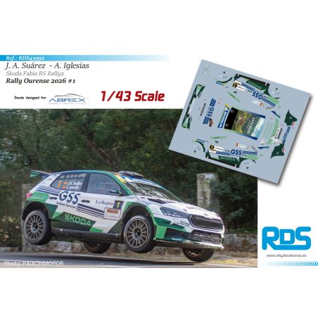 José Antonio Suárez - Skoda Fabia RS Rally2 - Rally Ourense 2026