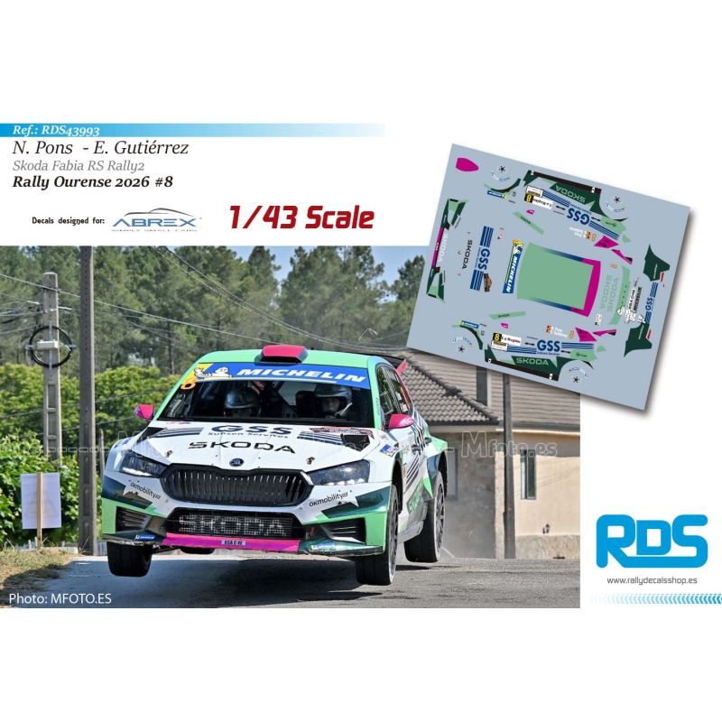 Nuria Pons - Skoda Fabia RS Rally2 - Rally Ourense 2026