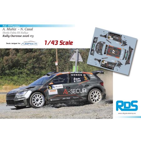 Álvaro Muñiz - Skoda Fabia RS Rally2 - Rally Ourense 2026