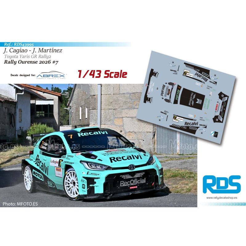 Jorge Cagiao - Toyota Yaris GR Rally2 - Rally Ourense 2026