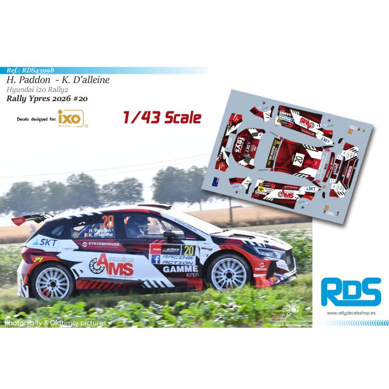 Hayden Paddon - Hyundai i20 Rally2 - Rally Ypres 2026